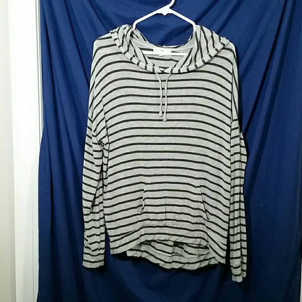 PINK Republic Grey Striped Hoodie